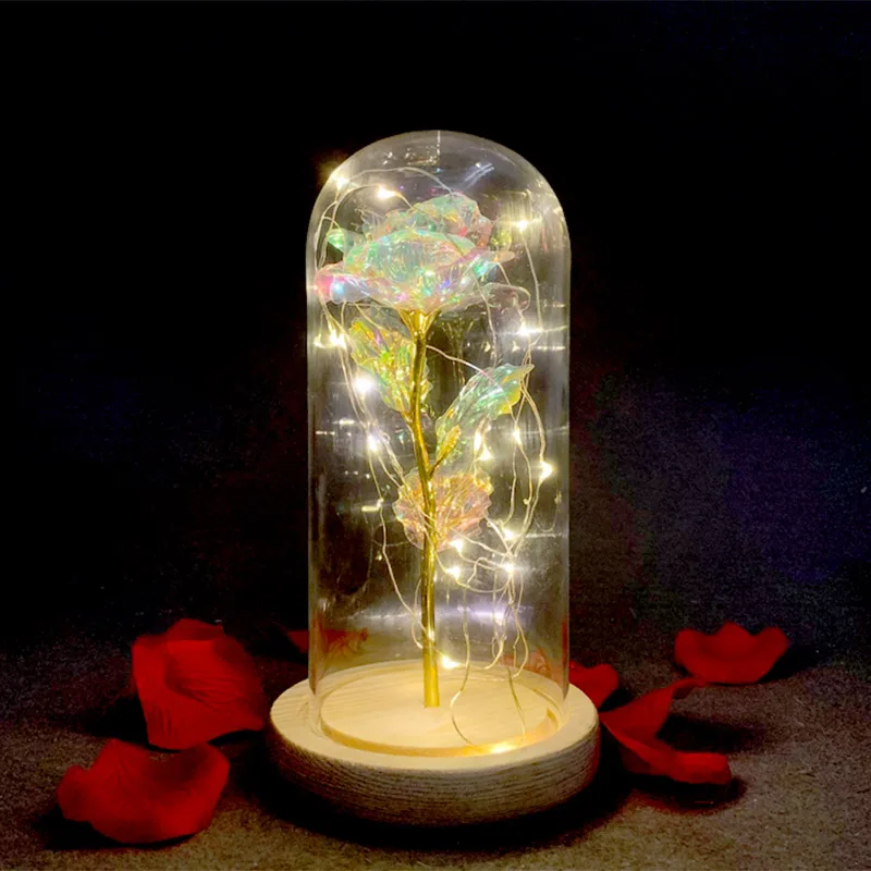 Hot New Rose LED Light Copper Wire Light Glass Dome Night Lamp Micro Landscape LXY9
Hot New Rose LED Light Copper Wire Light Glass Dome Night Lamp Micro Landscape LXY9