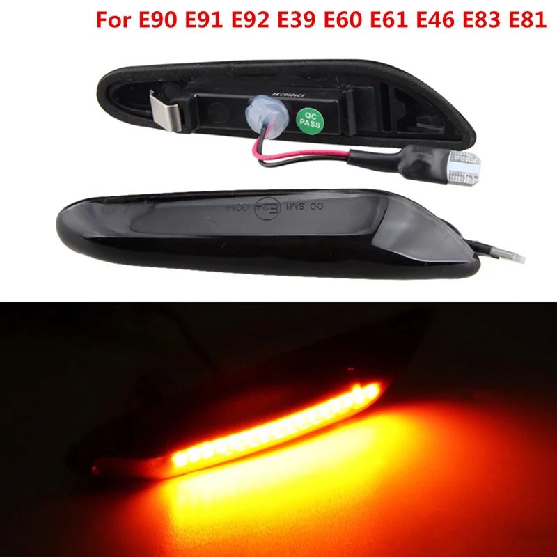 2PCS x 16 LED Smoke LED Side Marker Light For E90 E91 E92 E39 E60 E46 E83 E53 E36 E81
2PCS x 16 LED Smoke LED Side Marker Light For E90 E91 E92 E39 E60 E46 E83 E53 E36 E81