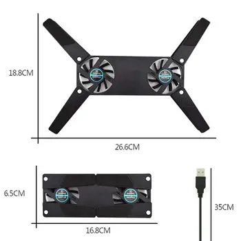 Folding USB Dual Fan Cooler Rotatable Cooling Pad Stand For PC Computer Laptop Notebook Macbook
Folding USB Dual Fan Cooler Rotatable Cooling Pad Stand For PC Computer Laptop Notebook Macbook