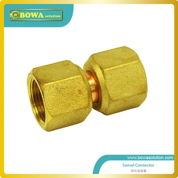 1/4" Swivel connectors is used as quick coupler between condensing unit and evaporators in order to save assemblying costs
1/4" Swivel connectors is used as quick coupler between condensing unit and evaporators in order to save assemblying costs
