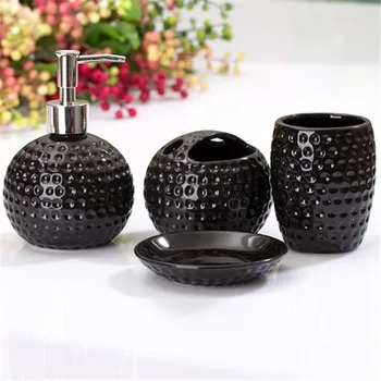 New Bathroom Soap Dispenser Ceramic Crafts Set of 4 Electric Toothbrush Holder Bath Supplies Cleaning Accessories Bathroom Acces
New Bathroom Soap Dispenser Ceramic Crafts Set of 4 Electric Toothbrush Holder Bath Supplies Cleaning Accessories Bathroom Acces