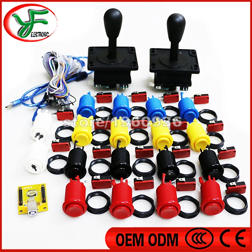DIY Arcade kit for PC/ PS3 2 in 1 USB to arcade HAPP style/ ZIPPY joystck push buttons interface USB MAME Jamma
DIY Arcade kit for PC/ PS3 2 in 1 USB to arcade HAPP style/ ZIPPY joystck push buttons interface USB MAME Jamma