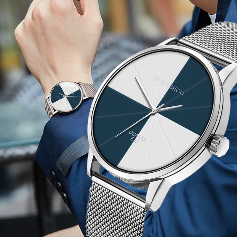Business Watch Minimalism Design Quartz Creative Simple Men Watches Mesh Strap WristWatch Boyfriend Gift Relogio Masculino
Business Watch Minimalism Design Quartz Creative Simple Men Watches Mesh Strap WristWatch Boyfriend Gift Relogio Masculino