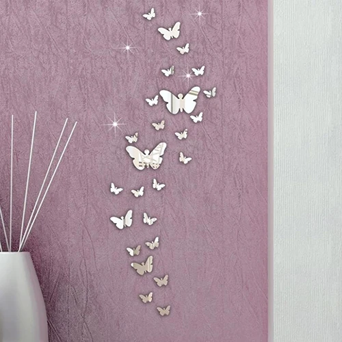 30 Pcs Home Decoration DIY Art Modern 3D Acrylic Mirror Butterflies Wall Stickers
30 Pcs Home Decoration DIY Art Modern 3D Acrylic Mirror Butterflies Wall Stickers