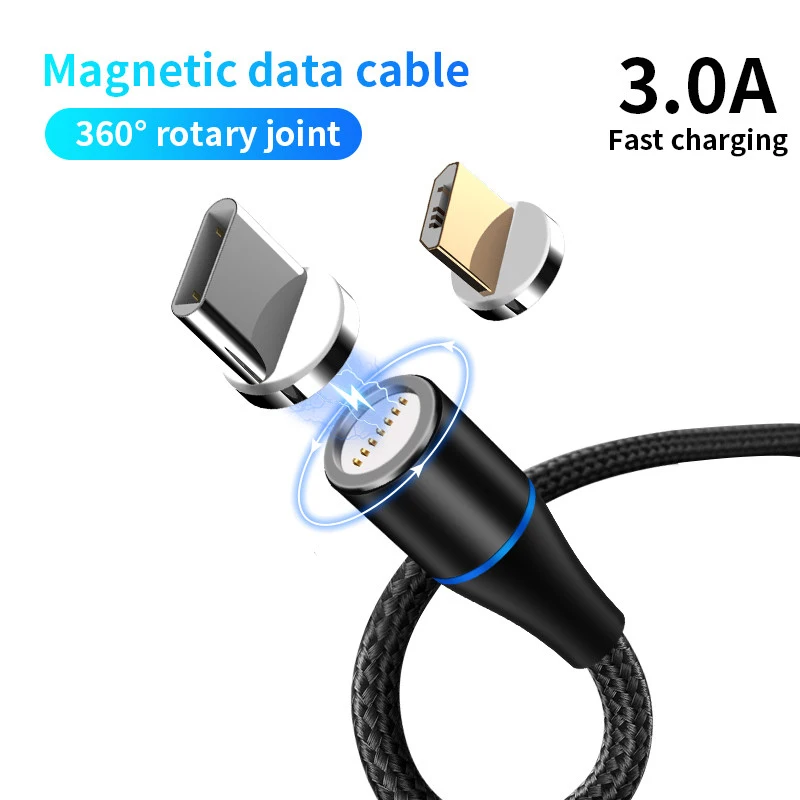 Magnetic Charging Cable Micro USB Type C 3A Fast Charging USB-C Type-C Magnet Charger Phone Data Cable for Samsung Xiaomi Huawei
Magnetic Charging Cable Micro USB Type C 3A Fast Charging USB-C Type-C Magnet Charger Phone Data Cable for Samsung Xiaomi Huawei