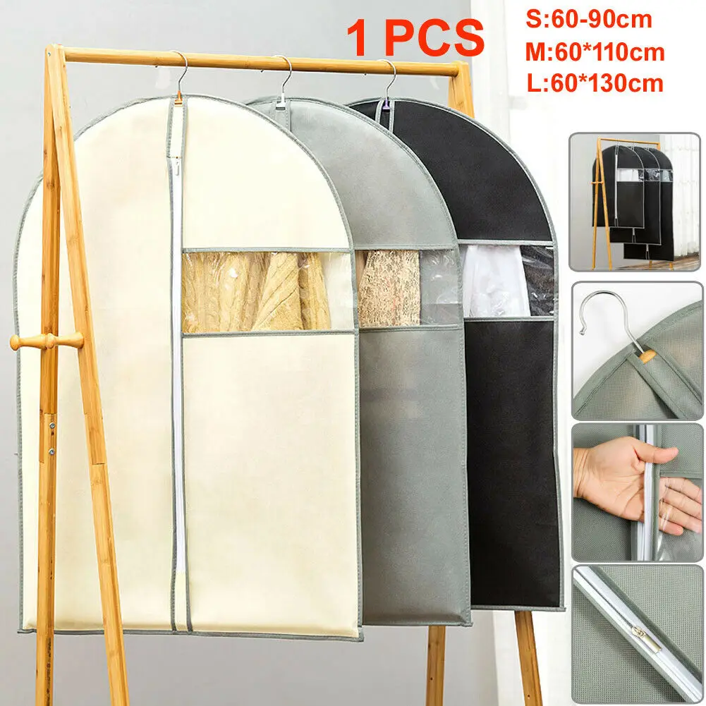 1PC 3 sizes Breathable Dust Garment Bags Suit Coat Clothes Protector Bags Foldable Storage Bags Damp-proof Bag
1PC 3 sizes Breathable Dust Garment Bags Suit Coat Clothes Protector Bags Foldable Storage Bags Damp-proof Bag