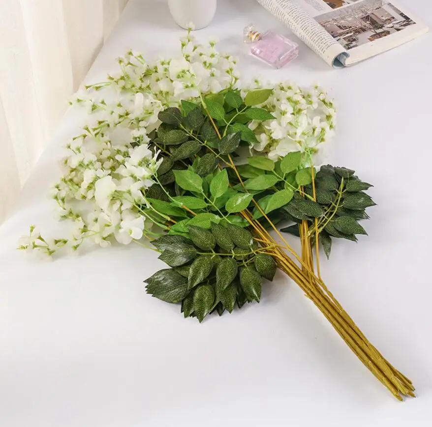 12pcs Artificial Wisteria Ivy Branch Plant Wall For Flower Arrangement Props Wedding Bouquet Home Bar Hotel Decoration
12pcs Artificial Wisteria Ivy Branch Plant Wall For Flower Arrangement Props Wedding Bouquet Home Bar Hotel Decoration