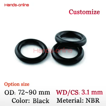 Optional seals OD 72 73 75 78 80 82 83 85 86 88 90mm Black Rubber sealing oil fuel gasket O ring CS 3.1mm O-rings
Optional seals OD 72 73 75 78 80 82 83 85 86 88 90mm Black Rubber sealing oil fuel gasket O ring CS 3.1mm O-rings
