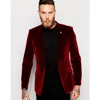 2020 New Diesign Groomsmen Suits Notch Lapel Groom Tuxedo Velvet Red Jacket Best Man Men Suit For Wedding Prom (Jacket+Pants)
2020 New Diesign Groomsmen Suits Notch Lapel Groom Tuxedo Velvet Red Jacket Best Man Men Suit For Wedding Prom (Jacket+Pants)