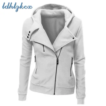 Solid Color Loose Long Sleeve Hooded Jackets Women Winter New Fashion Casual Zipper Cotton Polyester Jackets Feminino Coat LD118
Solid Color Loose Long Sleeve Hooded Jackets Women Winter New Fashion Casual Zipper Cotton Polyester Jackets Feminino Coat LD118