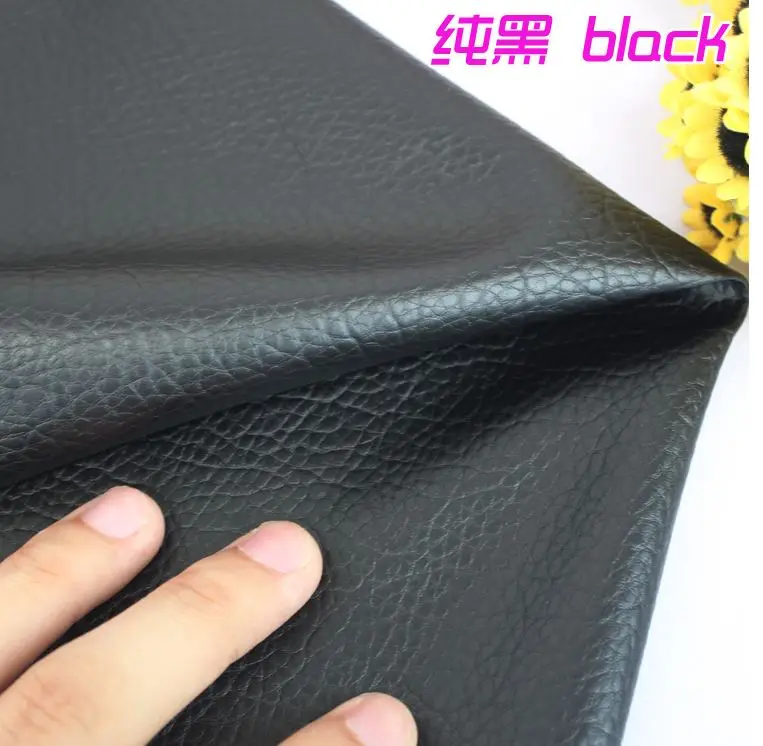 138*400cm 0.7mm thickness black Large litchi pattern Faux Leather Fabric for Sewing, PU artificial leather for DIY bag material
138*400cm 0.7mm thickness black Large litchi pattern Faux Leather Fabric for Sewing, PU artificial leather for DIY bag material