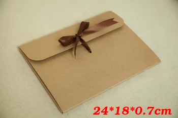 24*18*0.7cm bow Kraft paper pocket bag Kerchief Handkerchief Silk scarf packing boxes card gift Envelope box 120pcs/llot
24*18*0.7cm bow Kraft paper pocket bag Kerchief Handkerchief Silk scarf packing boxes card gift Envelope box 120pcs/llot