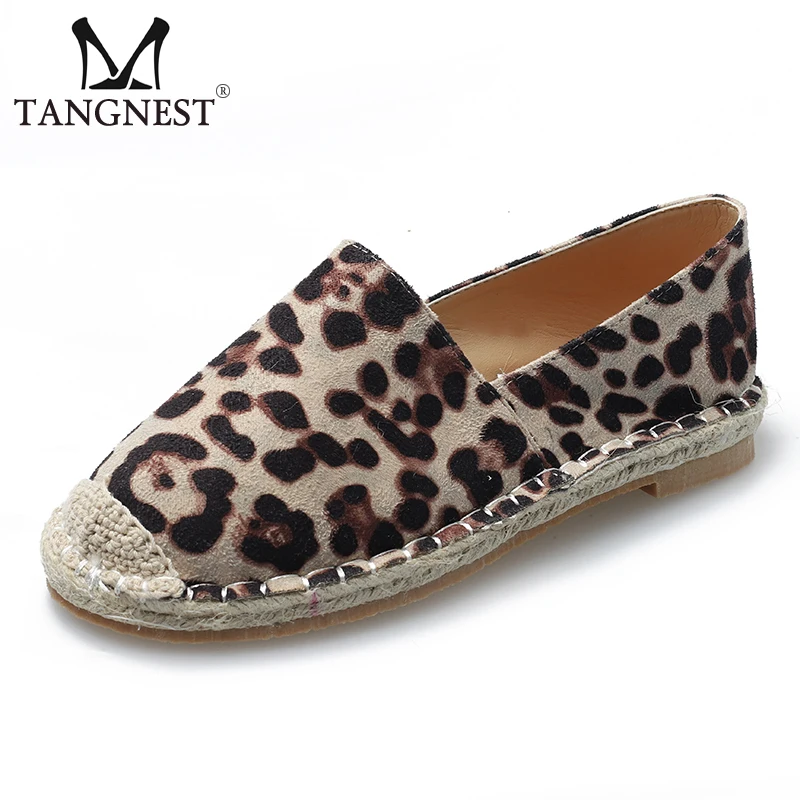 Tangnest 2019 New Spring Flats Women Leopard Loafers Sewing Hemp Slip On Round Toe Flat Shoes Lady Fashion Casual Shoes XWD7429
Tangnest 2019 New Spring Flats Women Leopard Loafers Sewing Hemp Slip On Round Toe Flat Shoes Lady Fashion Casual Shoes XWD7429