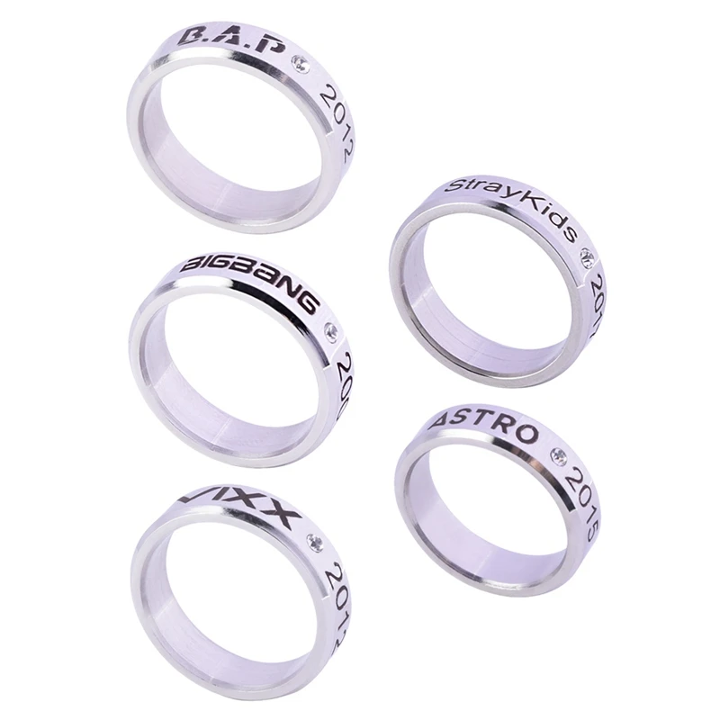 KPOP Wanna One Ring BAP SHINee Block.b Vixx Astro Straykids Finger Rings Bigbang Letter Ring Fan Rings
KPOP Wanna One Ring BAP SHINee Block.b Vixx Astro Straykids Finger Rings Bigbang Letter Ring Fan Rings
