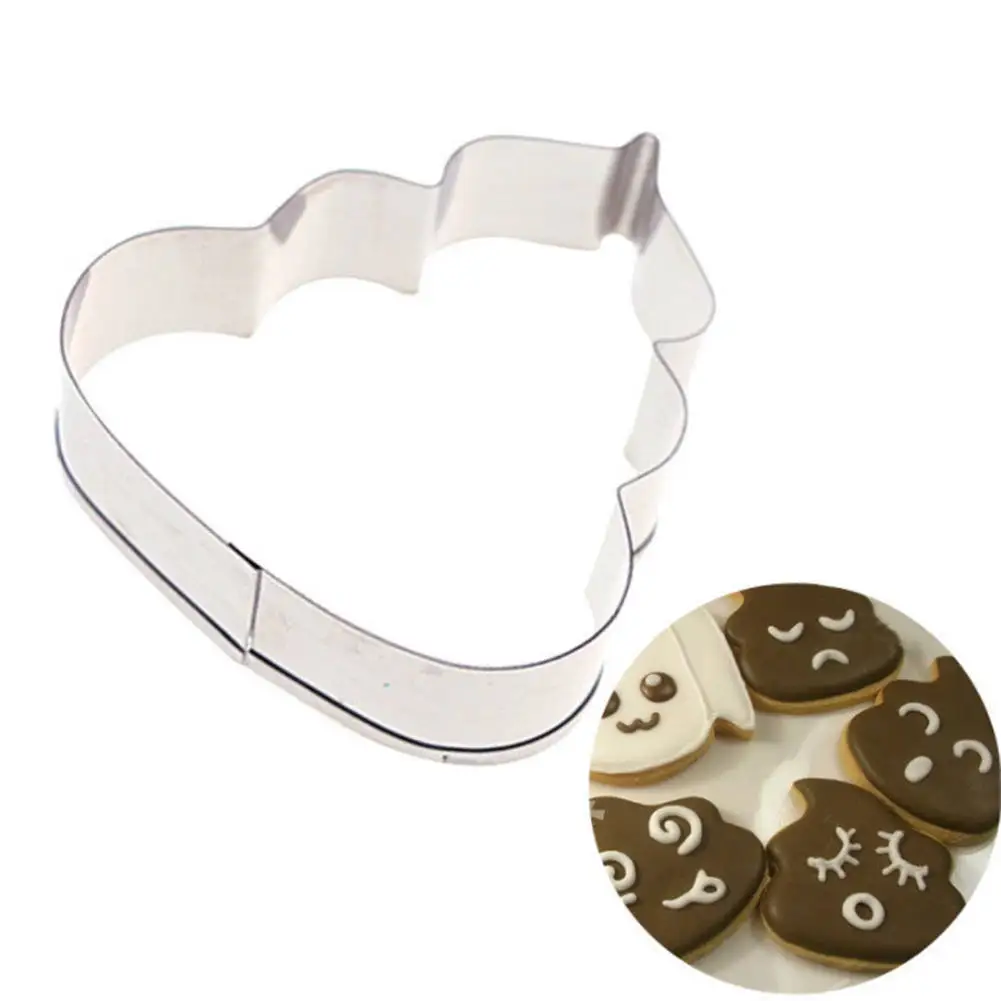 New 1Pc Poop Cookie Cutter Stainless Steel Poop Shaped Cookie Cutter Family DIY Cake Cookie Maker Mould For Birthday Party
New 1Pc Poop Cookie Cutter Stainless Steel Poop Shaped Cookie Cutter Family DIY Cake Cookie Maker Mould For Birthday Party