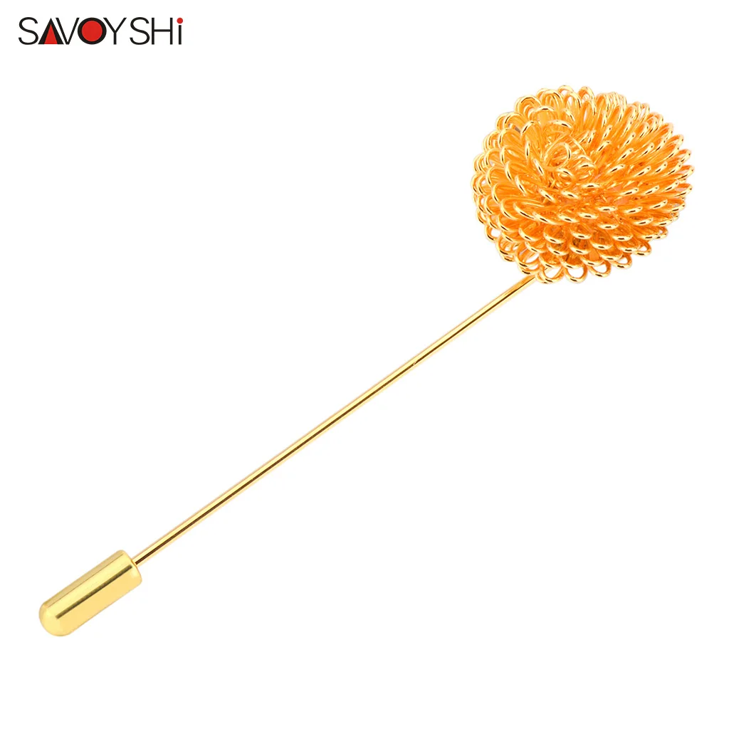 SAVOYSHI Mens Metal Art Flower Brooch Pin for Suit Shirt collar Wedding Accessories Gold-color Pin Coat Badge Jewelry
SAVOYSHI Mens Metal Art Flower Brooch Pin for Suit Shirt collar Wedding Accessories Gold-color Pin Coat Badge Jewelry