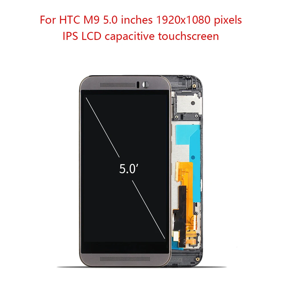 Original 5.0" Display For HTC ONE M9 LCD Touch Screen Frame Panel Digitizer Assembly For HTC One M9 M9E M9W Screen Replacement
Original 5.0" Display For HTC ONE M9 LCD Touch Screen Frame Panel Digitizer Assembly For HTC One M9 M9E M9W Screen Replacement