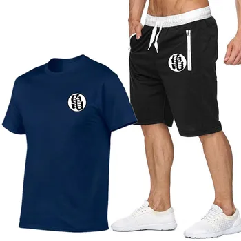 Men's T-shirt short sleeves and shorts set casual fashion sport printed cotton T-shirt and polyester shorts set
Men's T-shirt short sleeves and shorts set casual fashion sport printed cotton T-shirt and polyester shorts set