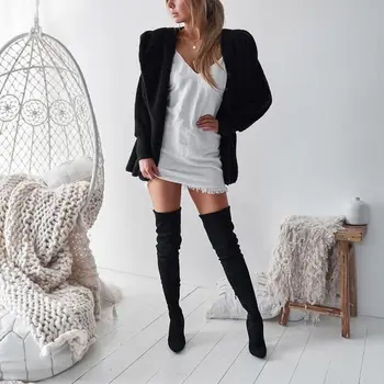 Fashion Women Fluffy Sweaters Coat Fleece Fur Tops Hoodies Hooded Long Sleeve Outerwear Winter Warm Soft Cardigans 2018
Fashion Women Fluffy Sweaters Coat Fleece Fur Tops Hoodies Hooded Long Sleeve Outerwear Winter Warm Soft Cardigans 2018