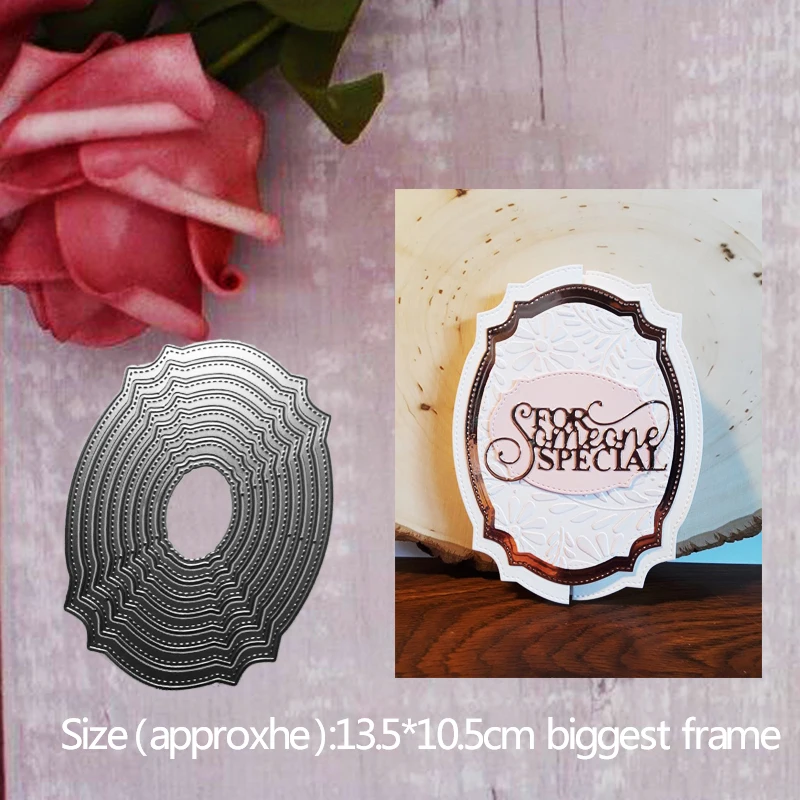 Biggest size 13.5*10.5cm alinacraft 8pc basic frame Metal Cutting Dies Scrapbooking DIY Album Paper Card Craft Embossing stencil
Biggest size 13.5*10.5cm alinacraft 8pc basic frame Metal Cutting Dies Scrapbooking DIY Album Paper Card Craft Embossing stencil
