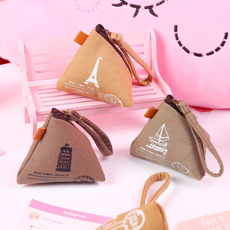 Cute Creative Wallet Zongzi Shape Canvas Coin Purses Retro Purse Zipper Type Small Items Storage Bag
Cute Creative Wallet Zongzi Shape Canvas Coin Purses Retro Purse Zipper Type Small Items Storage Bag