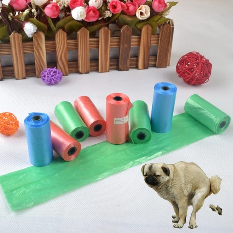 15pcs/roll Dog Cat Poop Bag Degradable Pet Garbage Bag Suitable for All Pets Outdoor Home Cleaning Bag Random Color 
15pcs/roll Dog Cat Poop Bag Degradable Pet Garbage Bag Suitable for All Pets Outdoor Home Cleaning Bag Random Color