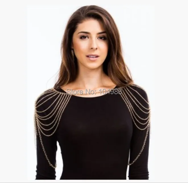 FREE SHIPPING STYLE B314 WOMEN FASHION GOLD COLOUR DOUBLE SHOULDERS CHAIN CHAINS JEWELRY 2 COLORS Body Chains Jewelry
FREE SHIPPING STYLE B314 WOMEN FASHION GOLD COLOUR DOUBLE SHOULDERS CHAIN CHAINS JEWELRY 2 COLORS Body Chains Jewelry