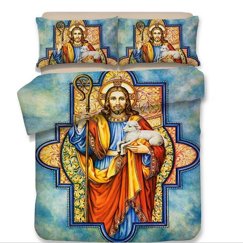 Emmanuel Jesu Bedding Set Twin Queen King Size Duvet Cover Set Bed Sheets with Pillowcase Digital Printed Home Textiles
Emmanuel Jesu Bedding Set Twin Queen King Size Duvet Cover Set Bed Sheets with Pillowcase Digital Printed Home Textiles