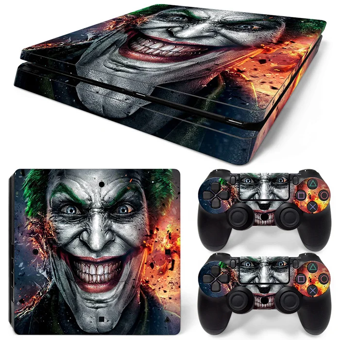 2017 Newest for Joker Face Design Protective sticker for PS4 slim console and two controller skin covers #TN-P4Slim-0073
2017 Newest for Joker Face Design Protective sticker for PS4 slim console and two controller skin covers #TN-P4Slim-0073