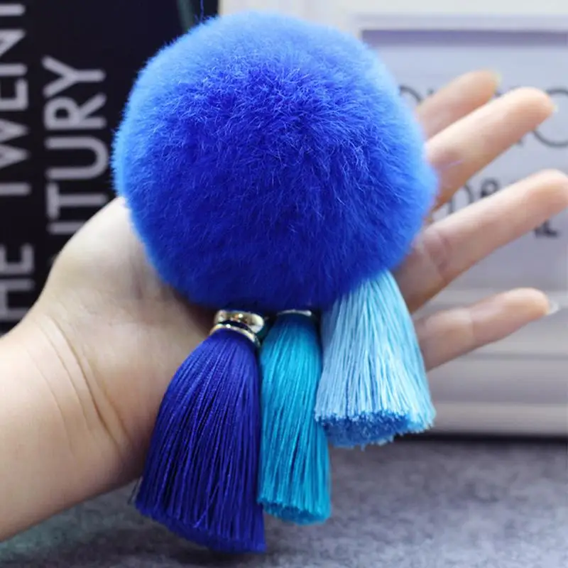 New Women Tassel Hairball Key Chain Pendant Tassel Rabbit Fur Fuzzy Ball Pompom Keychain Bag Big Charm Key Ring #13
New Women Tassel Hairball Key Chain Pendant Tassel Rabbit Fur Fuzzy Ball Pompom Keychain Bag Big Charm Key Ring #13