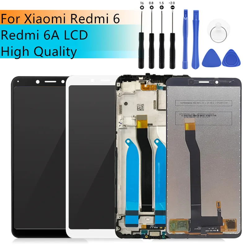 For Xiaomi Redmi 6A LCD Display Touch Screen Digitizer Assembly With Frame For Redmi 6 Lcd Display Replacement Repair Parts
For Xiaomi Redmi 6A LCD Display Touch Screen Digitizer Assembly With Frame For Redmi 6 Lcd Display Replacement Repair Parts