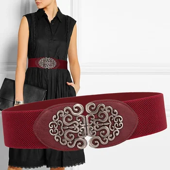 6CM Wide Ladies Belt PU Leather Material Vintage Ethnic Style Dresses Delicate Buttons Fashion Elegant Women Cummerbunds
6CM Wide Ladies Belt PU Leather Material Vintage Ethnic Style Dresses Delicate Buttons Fashion Elegant Women Cummerbunds