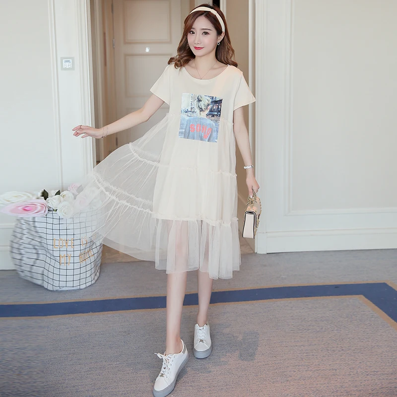 2019 Summer Stitching Net Yarn Cotton Dress Elegant Women Dress Lace Voile A-Line Solid Short Knee-Length
2019 Summer Stitching Net Yarn Cotton Dress Elegant Women Dress Lace Voile A-Line Solid Short Knee-Length
