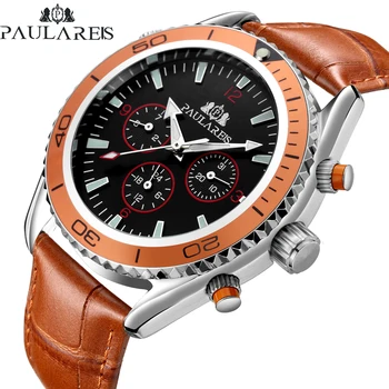 Men Automatic Self Wind Mechanical Orange Blue Black Leather Rubber Stainless Steel Strap James Bond 007 Style Classic Watch
Men Automatic Self Wind Mechanical Orange Blue Black Leather Rubber Stainless Steel Strap James Bond 007 Style Classic Watch