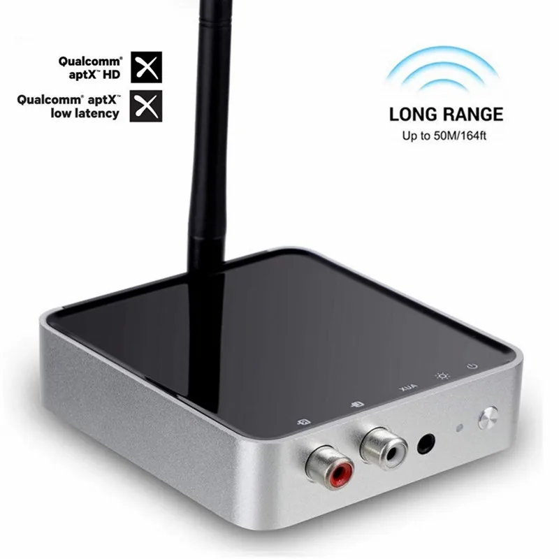 Bluetooth 5.0 Transmitter Receiver Long Range Audio Adapter 328ft APTX HD & Low Latency Optical RCA 3.5mm AUX for TV music
Bluetooth 5.0 Transmitter Receiver Long Range Audio Adapter 328ft APTX HD & Low Latency Optical RCA 3.5mm AUX for TV music