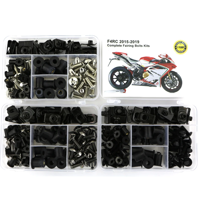 For MV AGUSTA F4RC 2015-2019 Complete Full Fairing Kit Screws Side Covering Cowling Bolts Kit Nut Clips OEM Style Steel
For MV AGUSTA F4RC 2015-2019 Complete Full Fairing Kit Screws Side Covering Cowling Bolts Kit Nut Clips OEM Style Steel