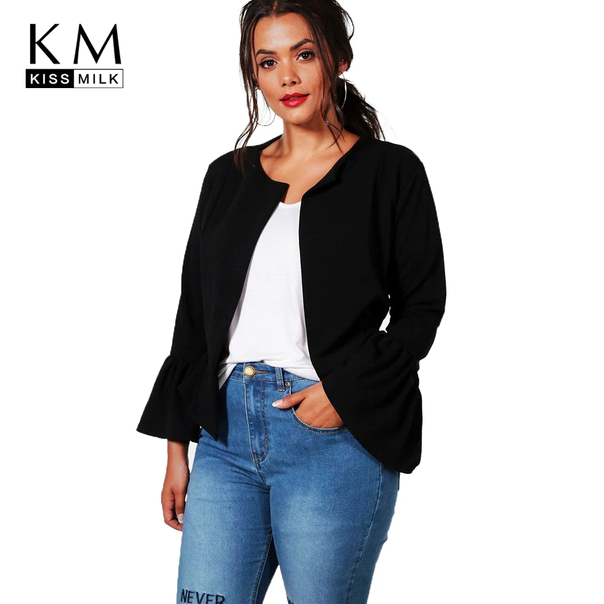 Kissmilk 2018 plus size multi-color office lady women coat large size Butterfly Sleeve Open Stitch female big size lady outwear
Kissmilk 2018 plus size multi-color office lady women coat large size Butterfly Sleeve Open Stitch female big size lady outwear