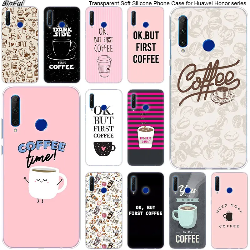 Hot Ok But First Coffee Soft Silicone Phone Case for Huawei Honor 20 20i 10 9 8 Lite 8X 8C 8A 8S 7S 7A Pro View 20 Fashion Cover
Hot Ok But First Coffee Soft Silicone Phone Case for Huawei Honor 20 20i 10 9 8 Lite 8X 8C 8A 8S 7S 7A Pro View 20 Fashion Cover