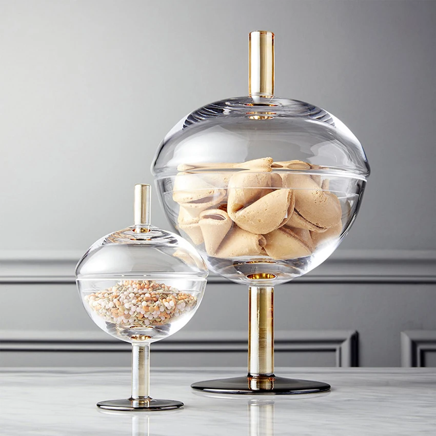 High quality transparent Glass bottles dust-proof lid storage cake stand dessert candy jars tea caddy vase creative wedding gift
High quality transparent Glass bottles dust-proof lid storage cake stand dessert candy jars tea caddy vase creative wedding gift