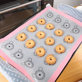 Behogar 2PCS Non-Stick Heat Resistant Silicone Baking Mat Sheet Liners for Fondants Pastry Macaron Cookie Bread Dumplings Pink
Behogar 2PCS Non-Stick Heat Resistant Silicone Baking Mat Sheet Liners for Fondants Pastry Macaron Cookie Bread Dumplings Pink