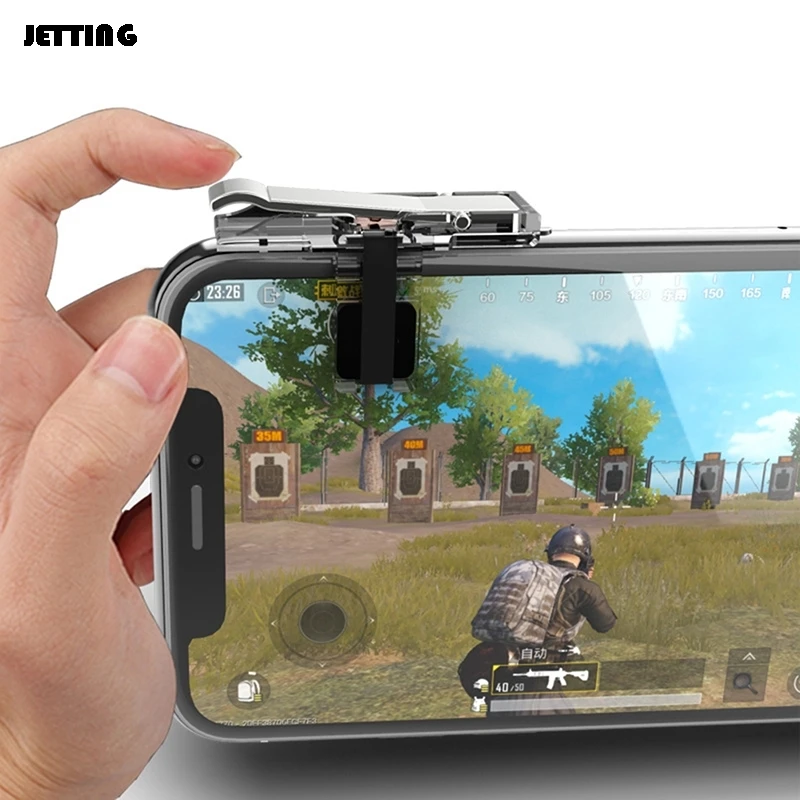 1 pair Gaming Trigger Smart Phone Mobile Game Trigger for PUBG Mobile Game Fire Button Aim Key Shooter Controller Left+Right
1 pair Gaming Trigger Smart Phone Mobile Game Trigger for PUBG Mobile Game Fire Button Aim Key Shooter Controller Left+Right