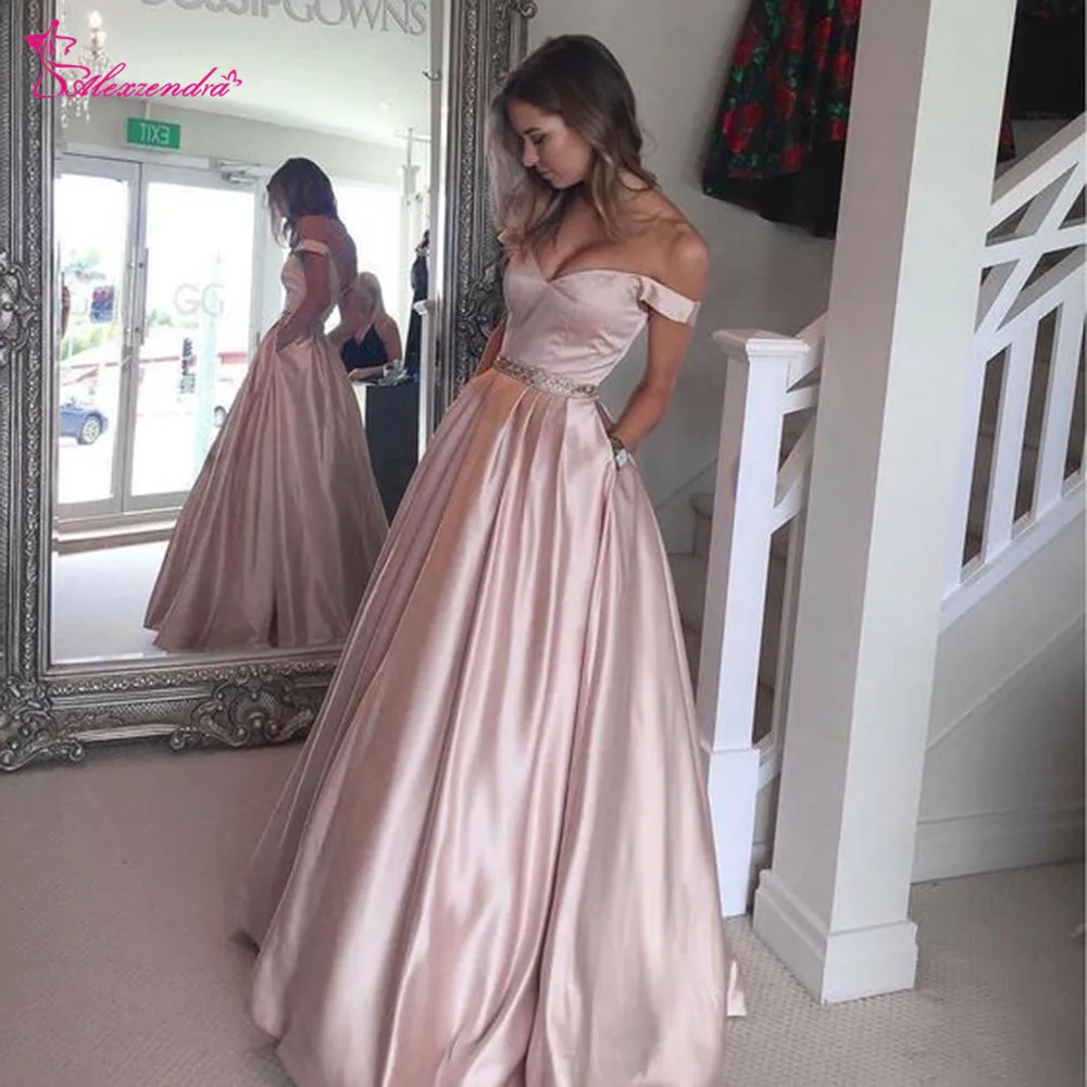Alexzendra Off The Shoulder Beaded Satin Prom Dress with Pocket 2019 Formal Evening Dresses Party Dress
Alexzendra Off The Shoulder Beaded Satin Prom Dress with Pocket 2019 Formal Evening Dresses Party Dress