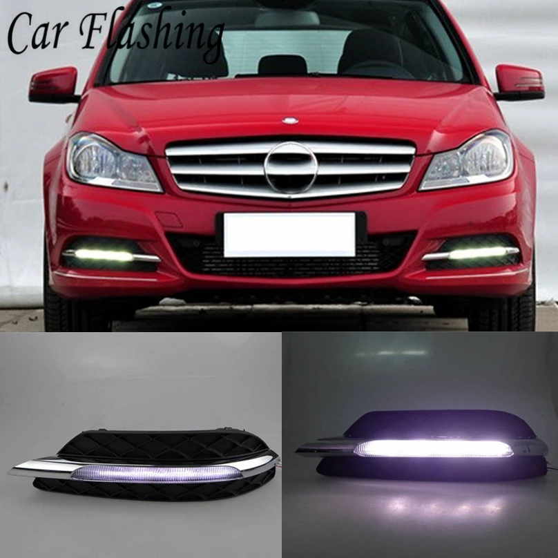 Car Flashing 1Set For Mercedes benz W204 C200 C260 C250 C300 Class 2011 2012 2013 LED DRL Daytime Running Lights Daylight auto
Car Flashing 1Set For Mercedes benz W204 C200 C260 C250 C300 Class 2011 2012 2013 LED DRL Daytime Running Lights Daylight auto