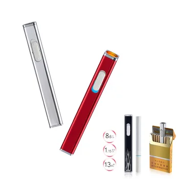 Fashion Mini USB Charge Lighter Metal Rechargeable Electronic Lighter Portable Cigarette Lighter Encendedor Cigar Fire Smoker 
Fashion Mini USB Charge Lighter Metal Rechargeable Electronic Lighter Portable Cigarette Lighter Encendedor Cigar Fire Smoker
