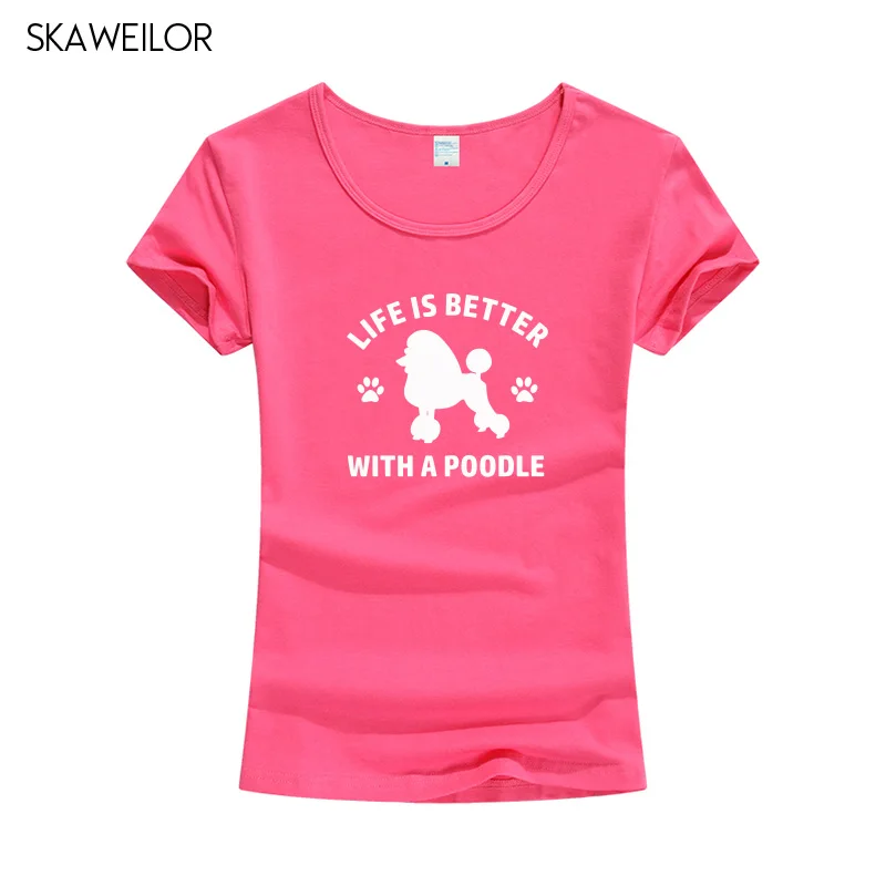 Life Is Better With A Poodle T Shirt Women Summer Fashion Short Sleeve Tshirt Harajuku Dog Lover T-shirt Camiseta Femenina
Life Is Better With A Poodle T Shirt Women Summer Fashion Short Sleeve Tshirt Harajuku Dog Lover T-shirt Camiseta Femenina