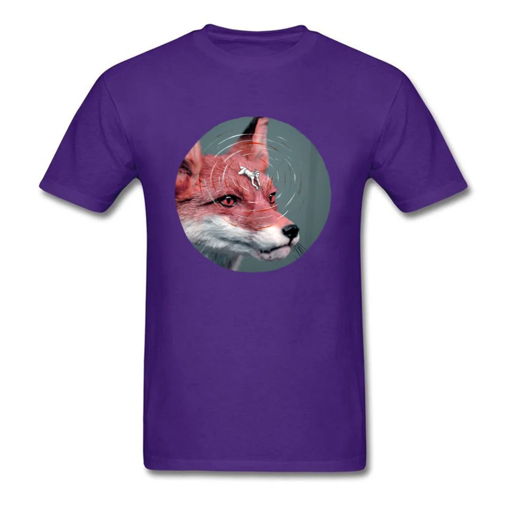Men Top T-shirts Leisure Crazy Tops Shirts 100% Cotton Crewneck Short Sleeve Printing T Shirt Summer/Fall Free Shipping Foxy Rider A re visit purple