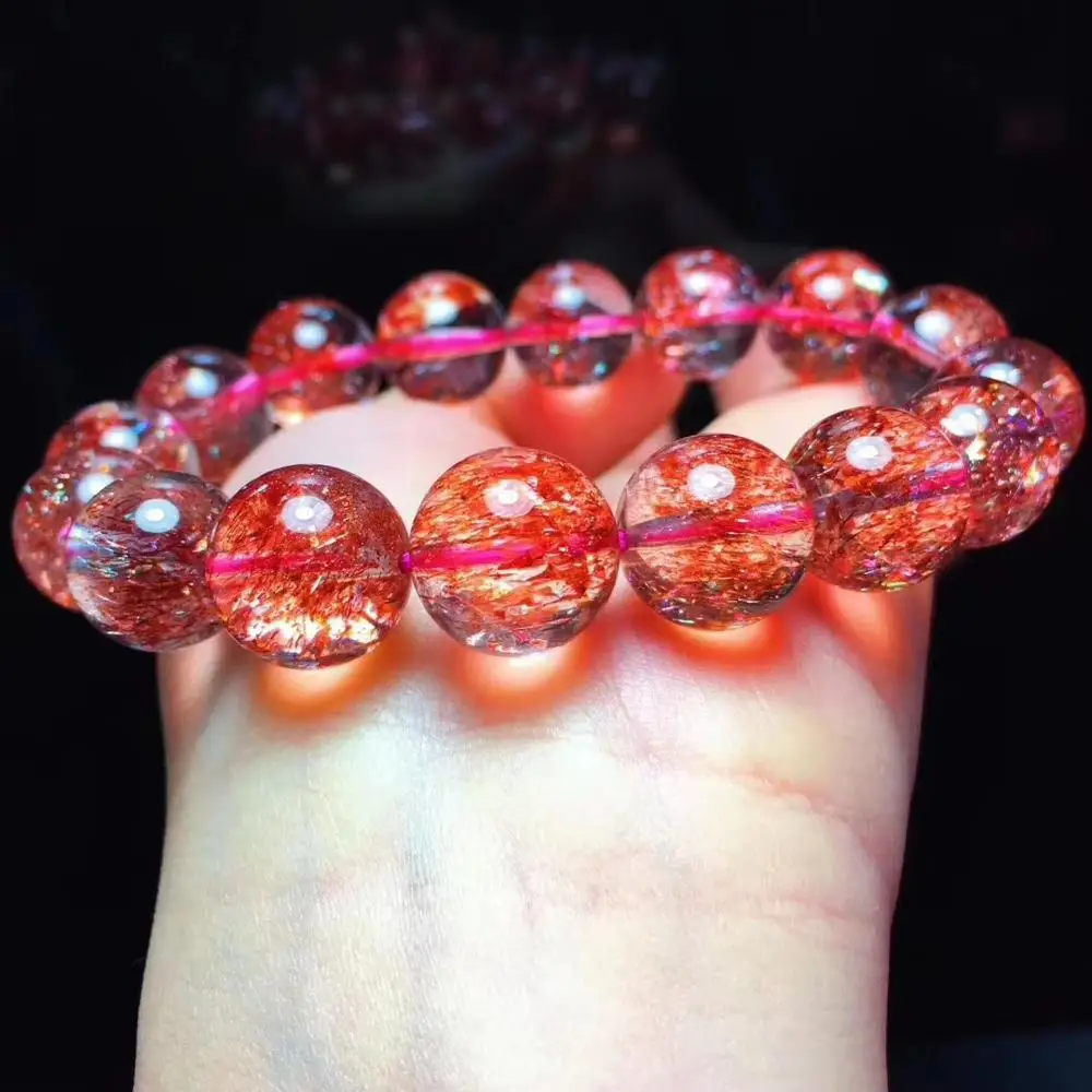 Certificate Natural Red Super 7 Melody Stone Lepidocrocite Quartz Bracelet 13.2mm Crystal Clear Round Beads Women Men Love Gift
Certificate Natural Red Super 7 Melody Stone Lepidocrocite Quartz Bracelet 13.2mm Crystal Clear Round Beads Women Men Love Gift