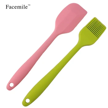 2pcs/set Silicone Bakeware Utensil Basting Pastry Baking Cooking BBQ Tools Cake Brush and Cake Spatula randomly color
2pcs/set Silicone Bakeware Utensil Basting Pastry Baking Cooking BBQ Tools Cake Brush and Cake Spatula randomly color