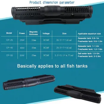 CP-55 Cross Flow Aquarium Pump Wave Pump 5 Flow Model for Fish Tank Wireless Master Slave Pump Control Wave Maker
CP-55 Cross Flow Aquarium Pump Wave Pump 5 Flow Model for Fish Tank Wireless Master Slave Pump Control Wave Maker