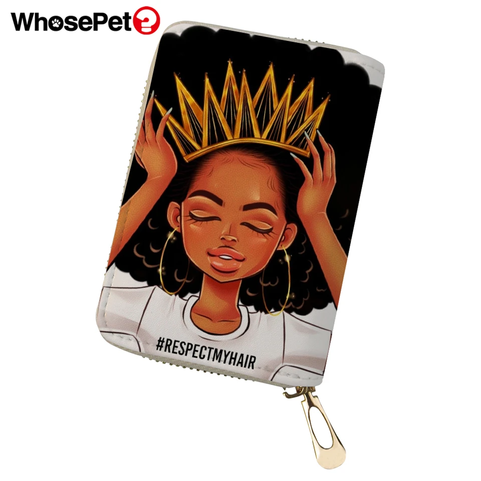 WHOSEPET Travel Wallet Case Coin Purse African Girls Prints Women PU Leather ID Card Cover Mini Business Card Holder for Ladies
WHOSEPET Travel Wallet Case Coin Purse African Girls Prints Women PU Leather ID Card Cover Mini Business Card Holder for Ladies
